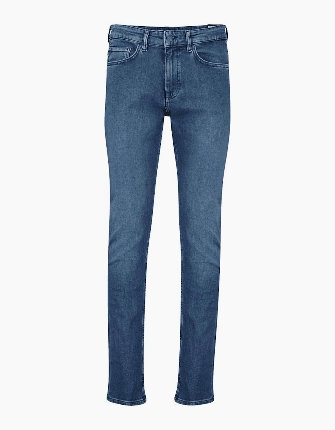 Hugo Boss Men's Blue Delaware Slim Fit Dark Jeans