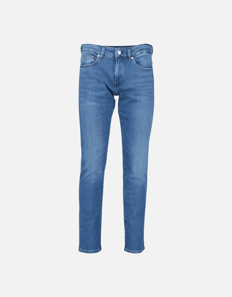 Delaware 3-1 Slim Fit Mid Blue Jeans