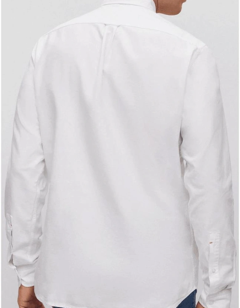 Rickert Cotton Regular Fit White Shirt