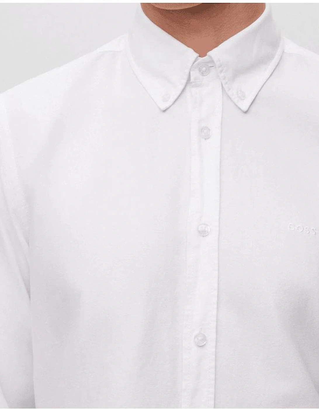 Rickert Cotton Regular Fit White Shirt