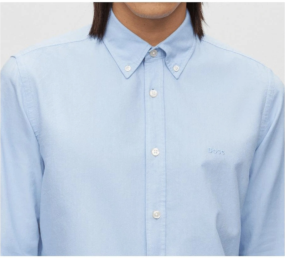 Rickert Cotton Regular Fit Light Blue Shirt