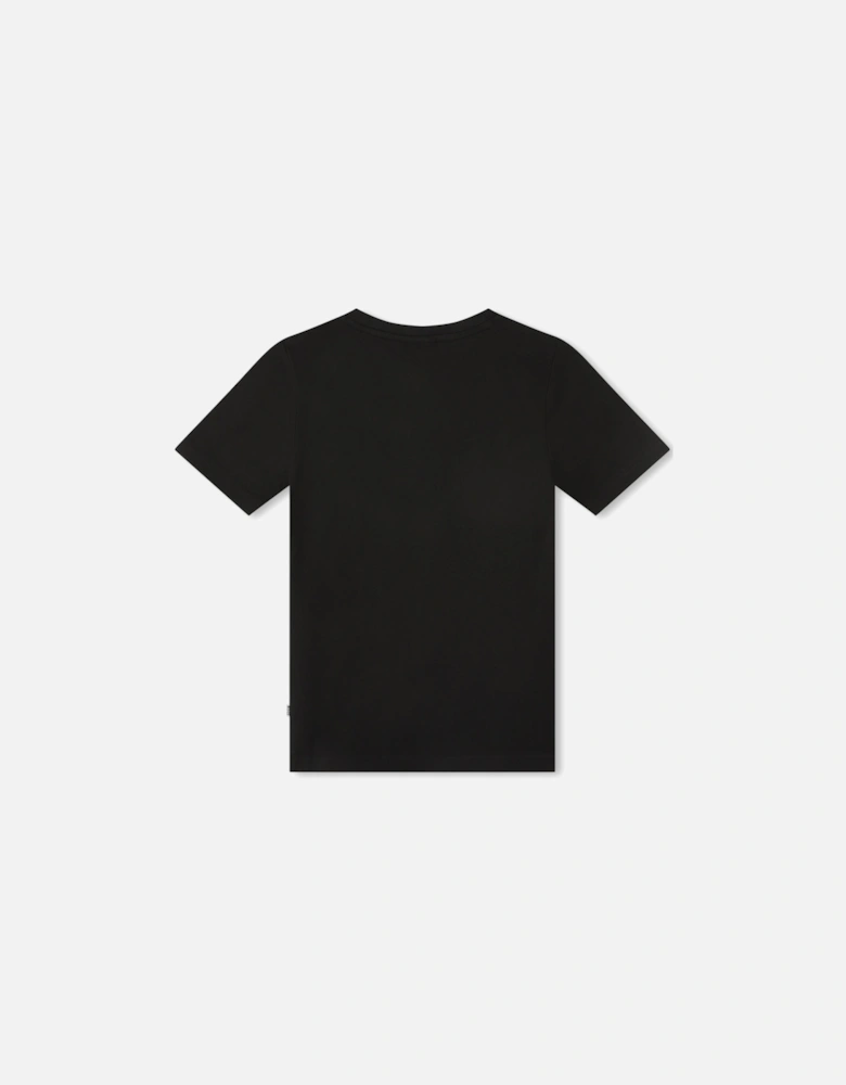 Boss Boys Large Logo T-shirt in Black