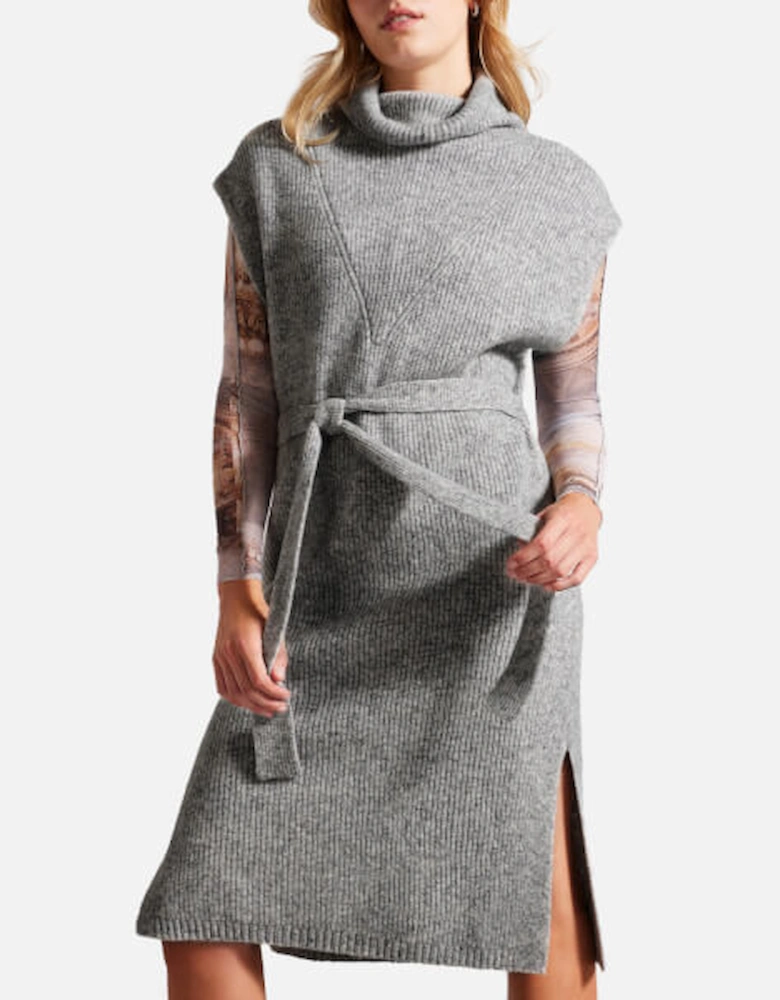 Cesell Roll Neck Wool-Blend Mini Dress