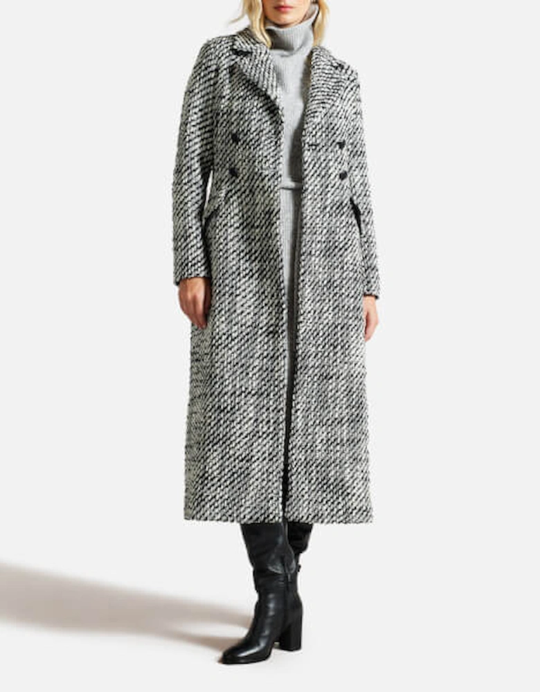 Lio Double Breasted Wool-Blend Coat