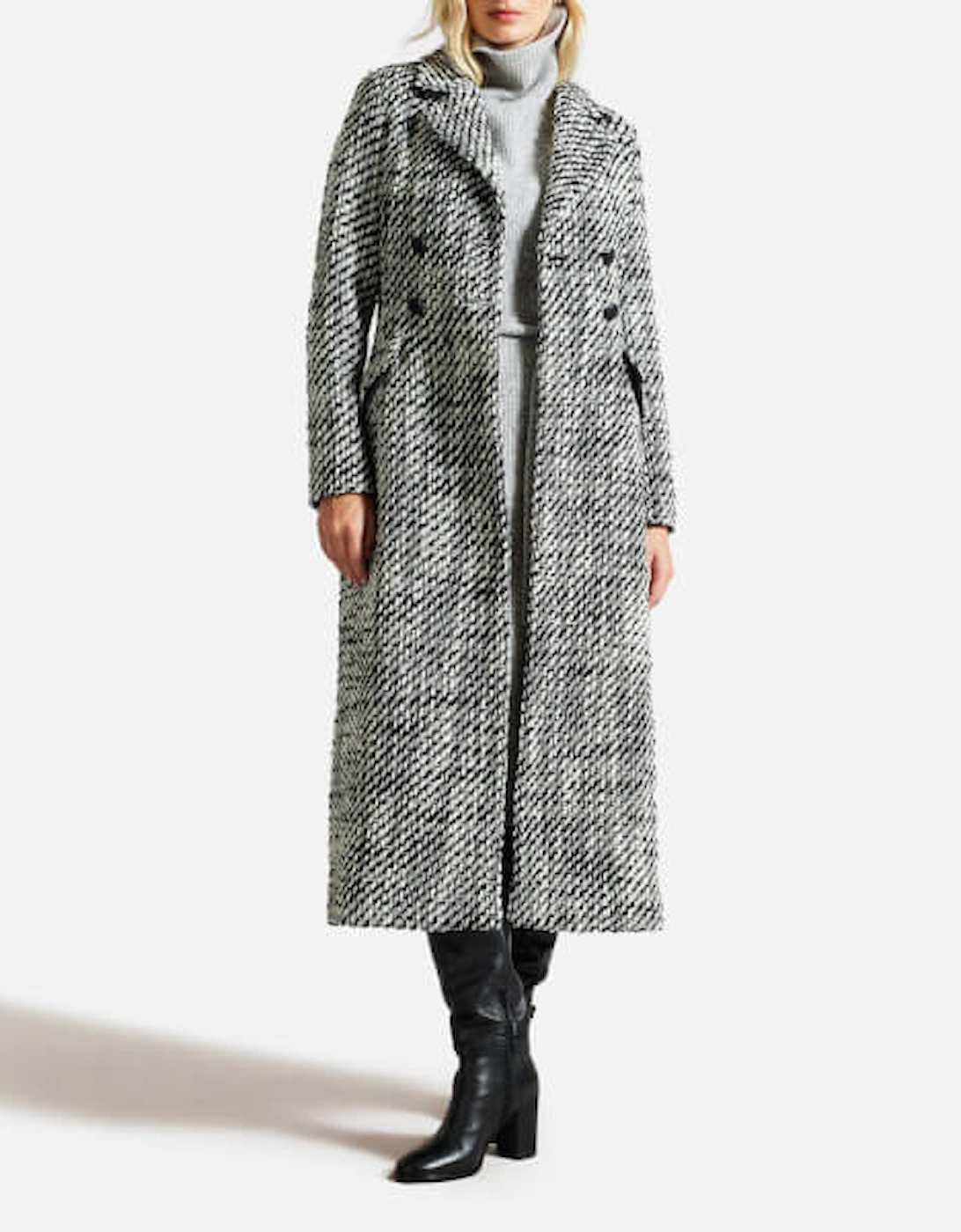 Lio Double Breasted Wool-Blend Coat, 2 of 1
