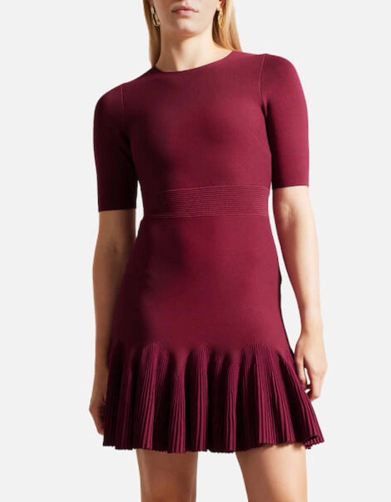 Josafee Peplum Knit Dress