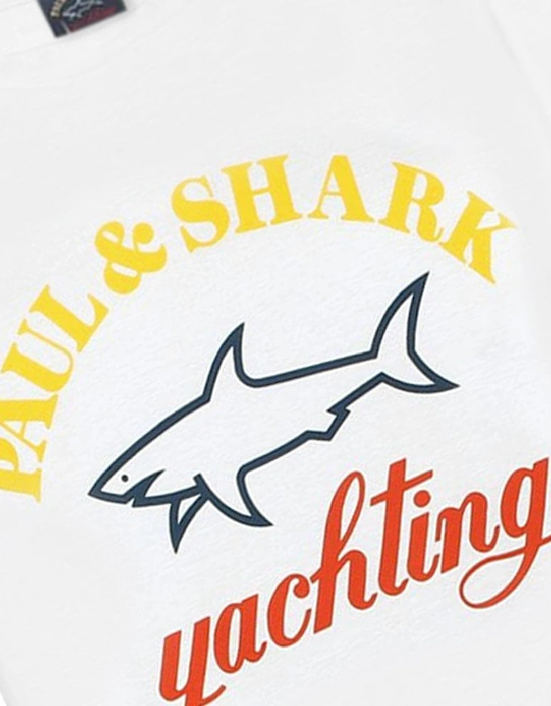 Boy's Yachting Logo Print T-Shirt White