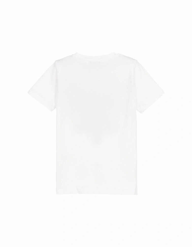 Boy's Yachting Logo Print T-Shirt White