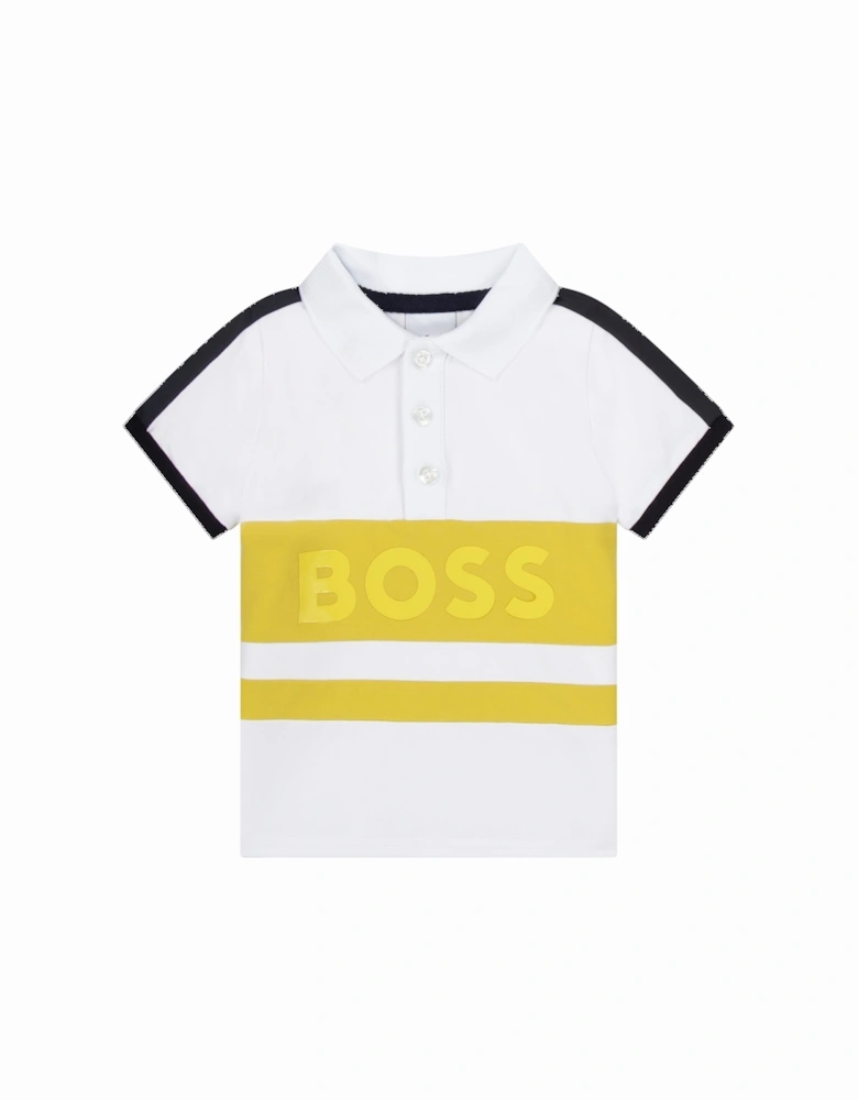 Boys Icon Chest Logo White