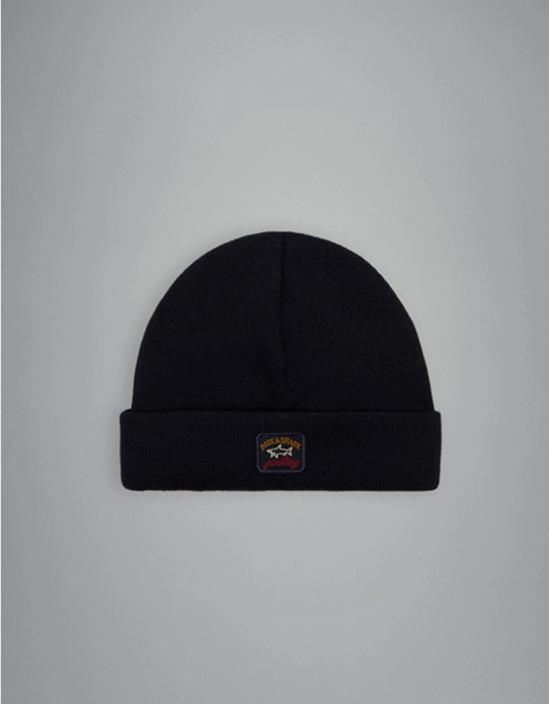 Men's Fisherman Wool Beanie with Iconic Badge