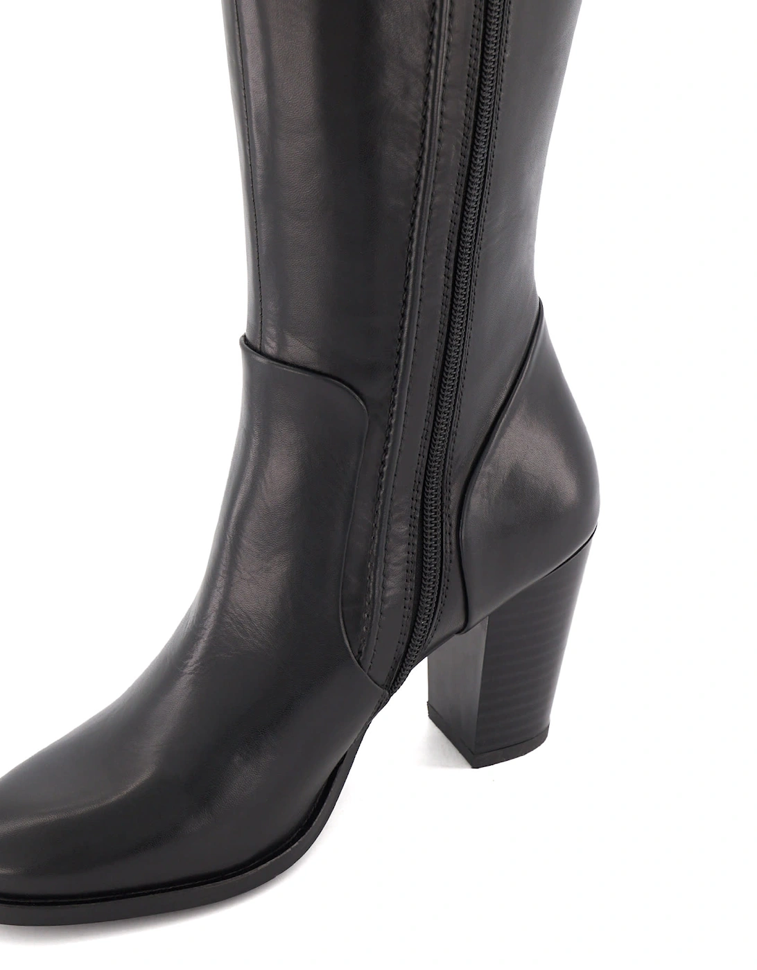 Ladies Tippy 2 - Block Heeled Knee High Boots