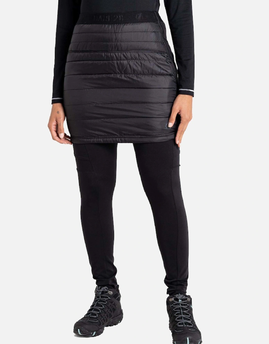 Womens Deter Padded Warm Zipped Ski Skirt, 5 of 4