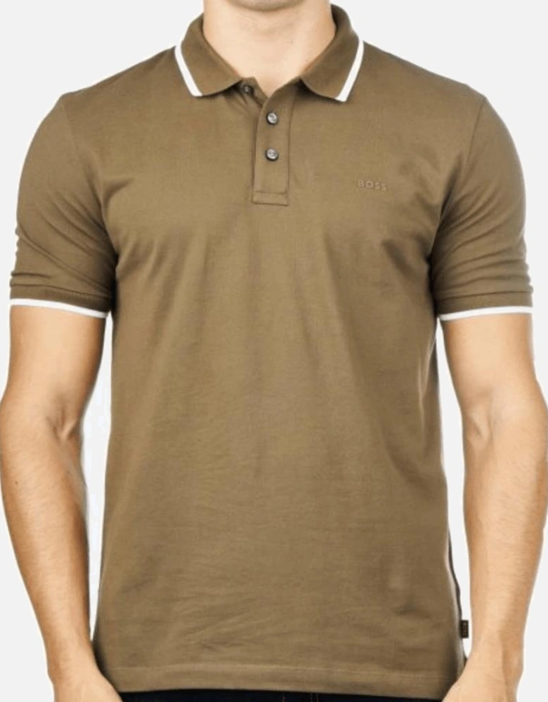 Parlay 190 Slim Fit Khaki Polo Shirt