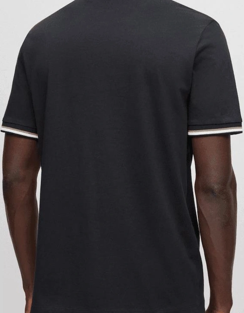 Thompson 04 Regular Fit Black T-Shirt