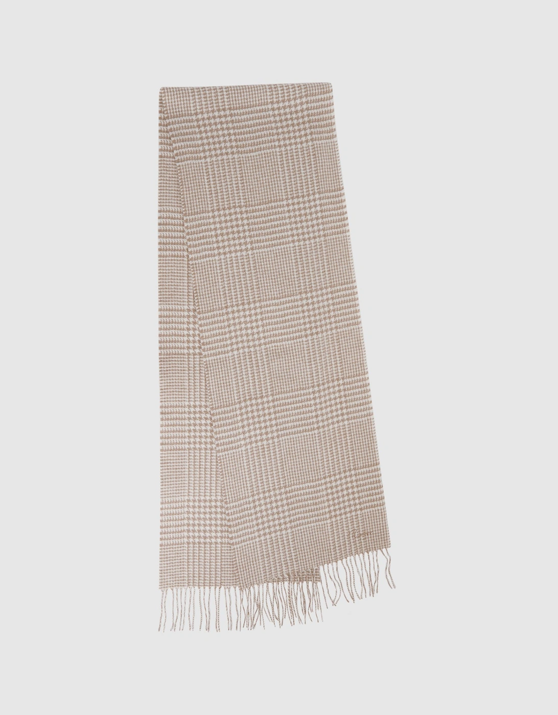 Wool-Cashmere Check Scarf, 2 of 1