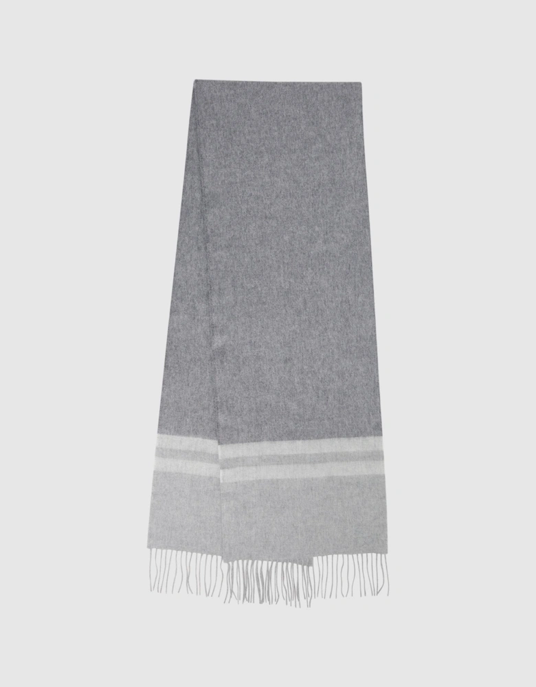 Wool-Cashmere Stripe Scarf