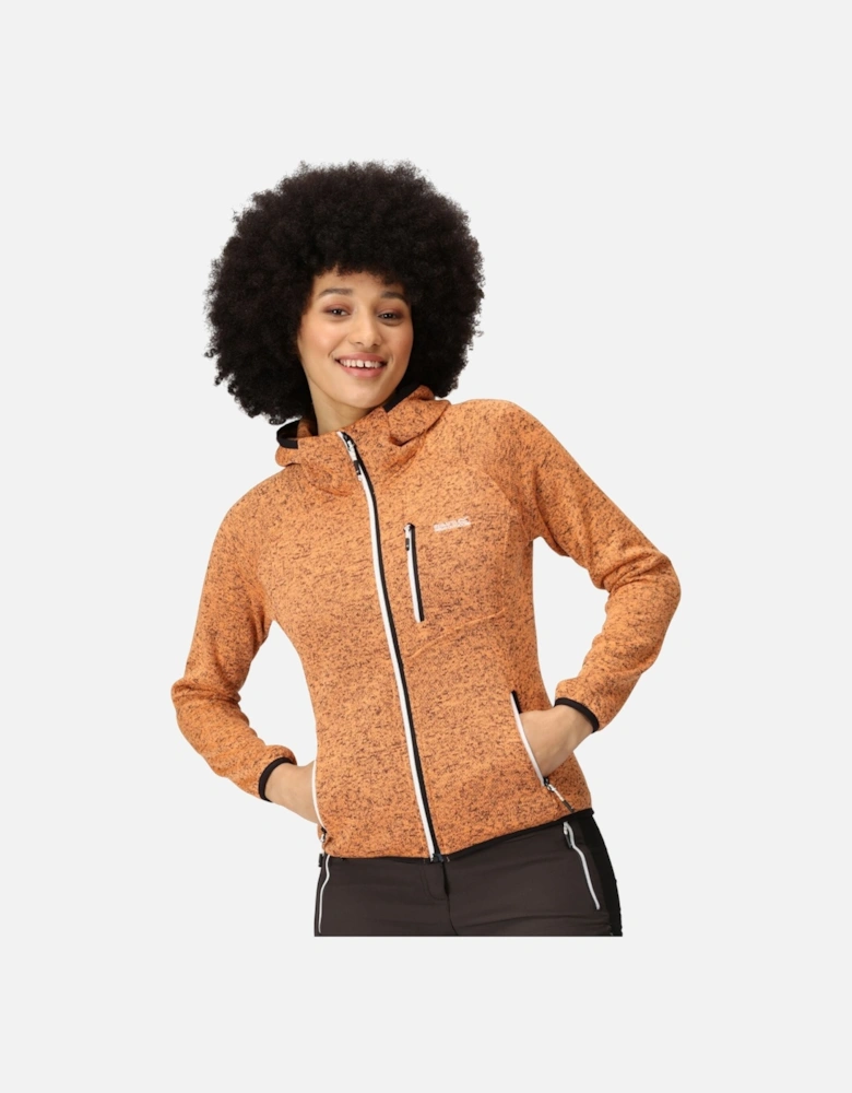 Womens/Ladies Newhill Marl Hooded Fleece Jacket