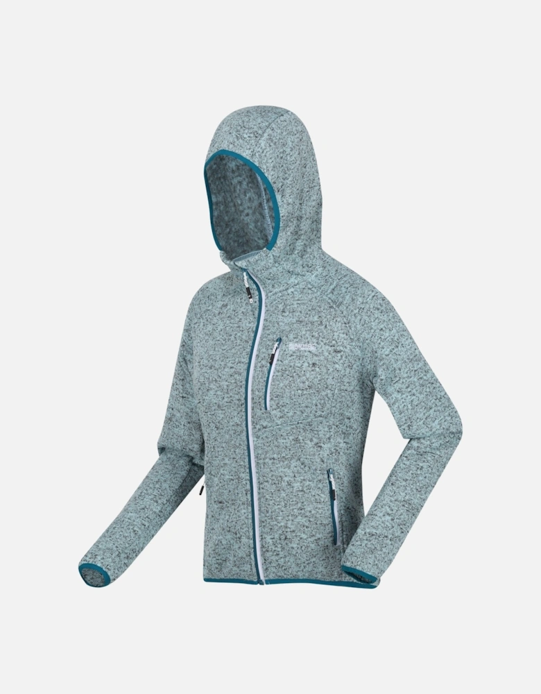 Womens/Ladies Newhill Marl Hooded Fleece Jacket