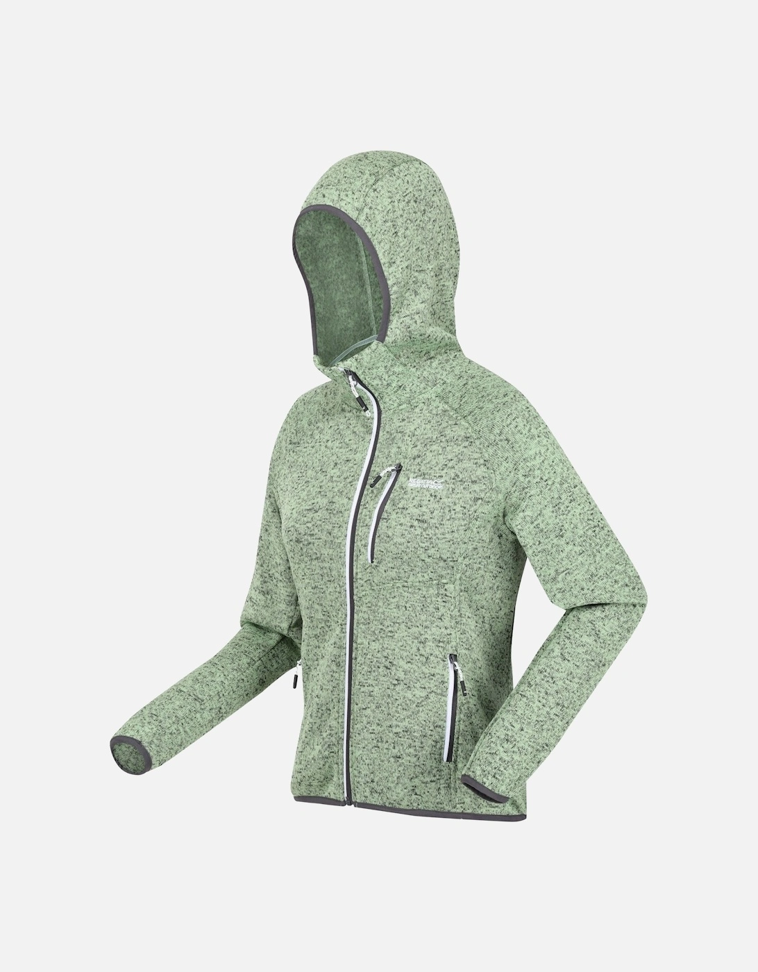 Womens/Ladies Newhill Marl Hooded Fleece Jacket