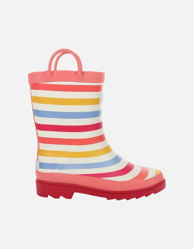 Childrens/Kids Minnow Striped Wellington Boots