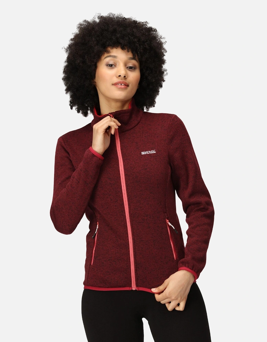Womens/Ladies Newhill Marl Full Zip Fleece Jacket