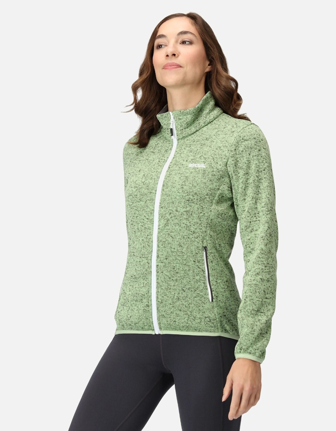 Womens/Ladies Newhill Marl Full Zip Fleece Jacket