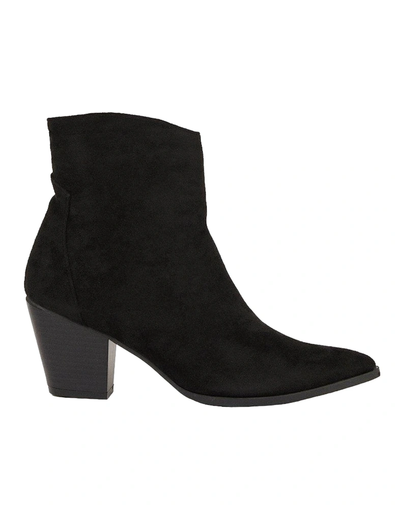 Womens/Ladies Aubrey Stacked Heel Western Boots