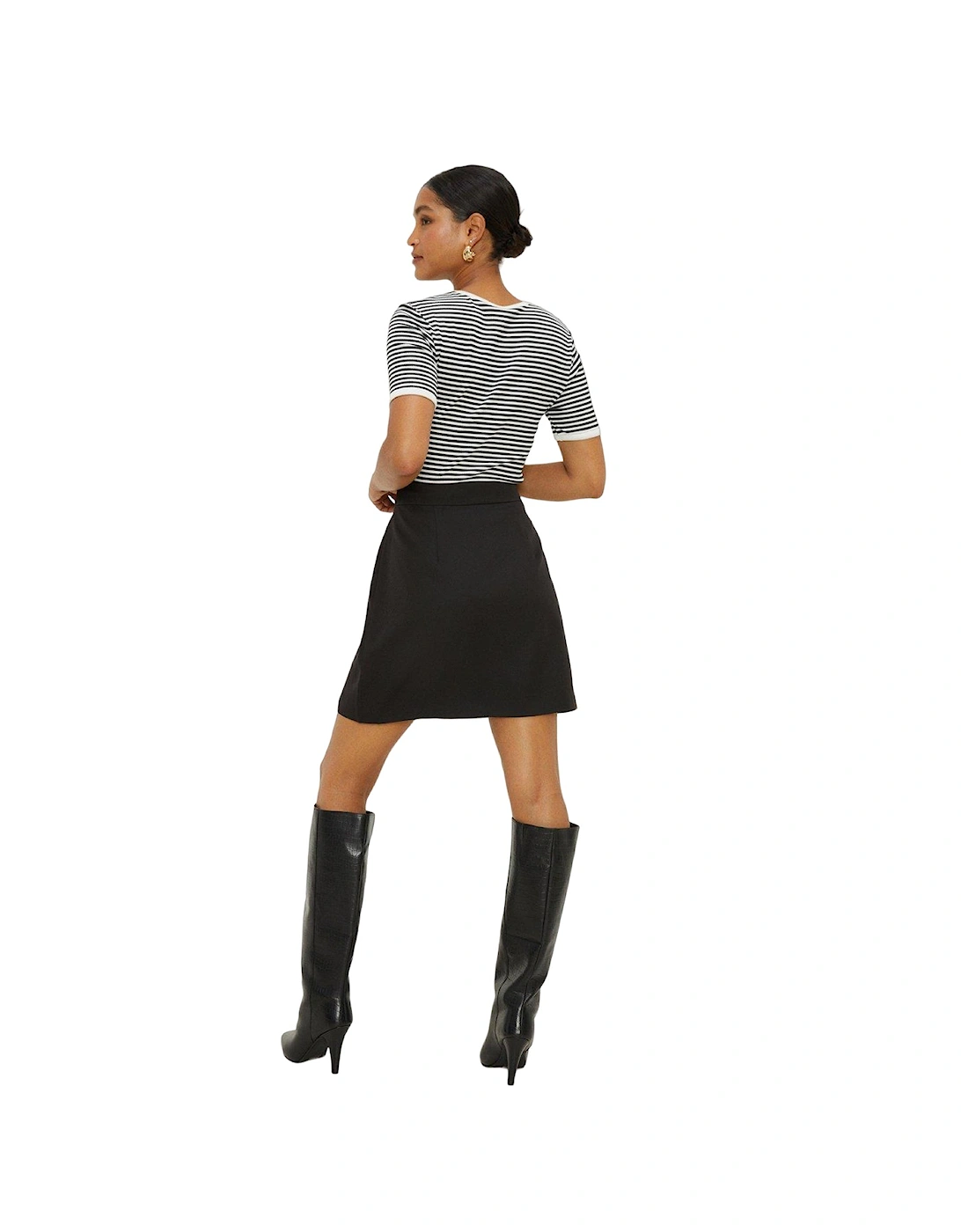 Womens/Ladies Wrap Tailored Mini Skirt
