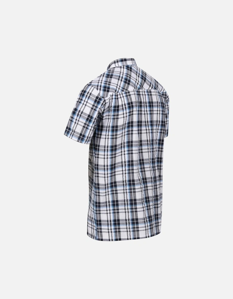 Mens Deavin Checked Short-Sleeved Shirt