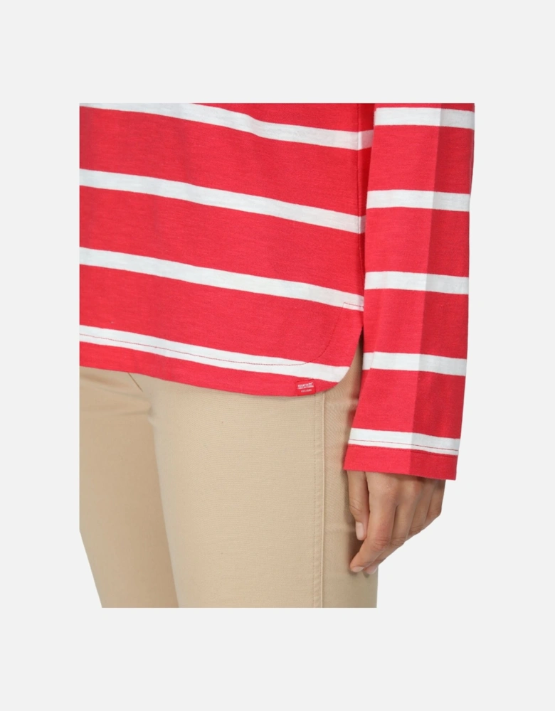 Womens/Ladies Helvine Striped Sweatshirt