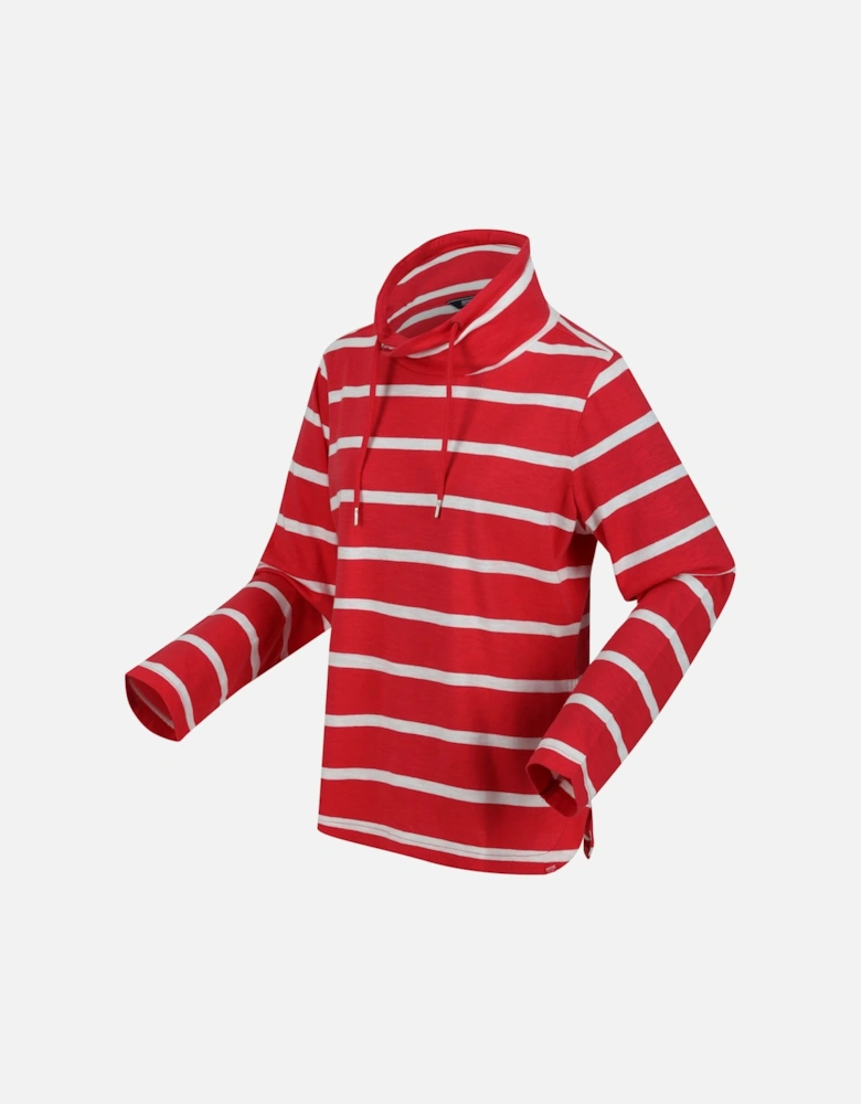 Womens/Ladies Helvine Striped Sweatshirt