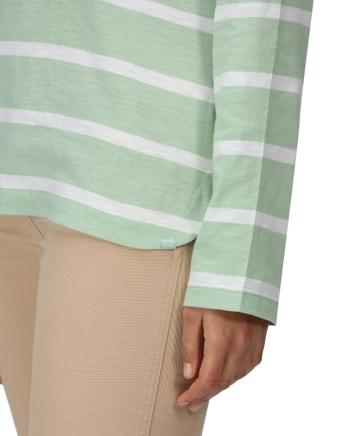 Womens/Ladies Helvine Striped Sweatshirt