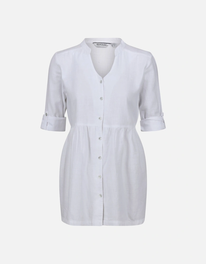 Womens/Ladies Nemora Textured Cotton Blouse