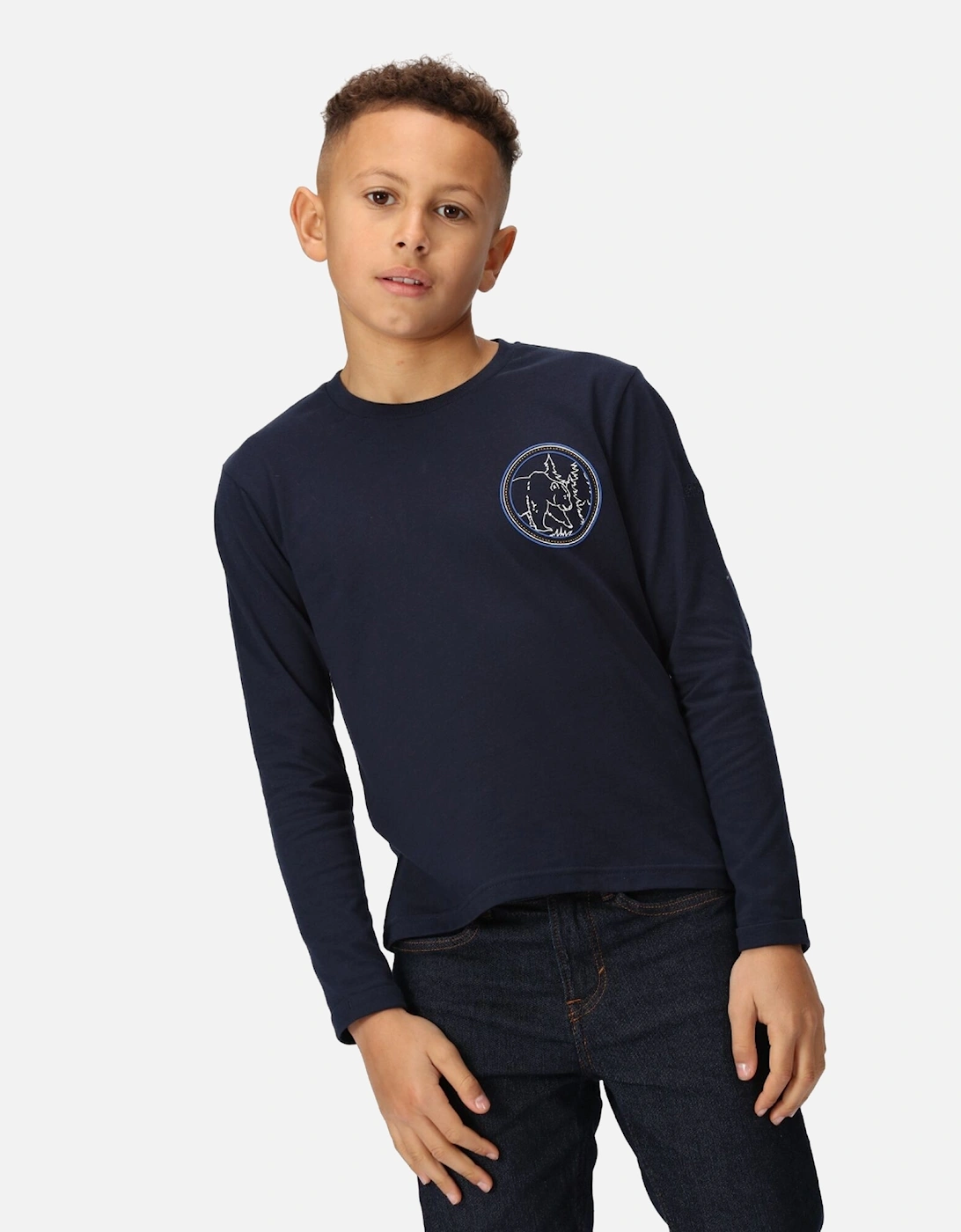 Childrens/Kids Wenbie III Mountain Long-Sleeved T-Shirt