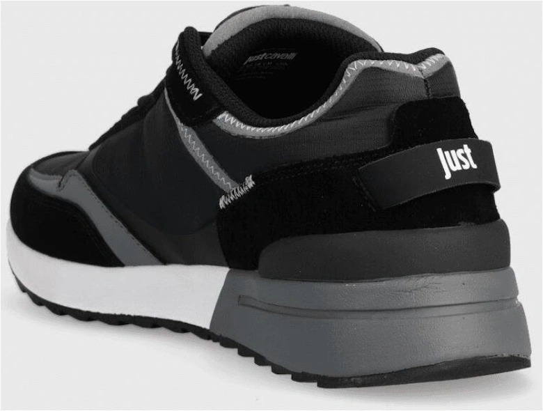 Leather/Suede Tiger Logo Black Sneaker Trainer