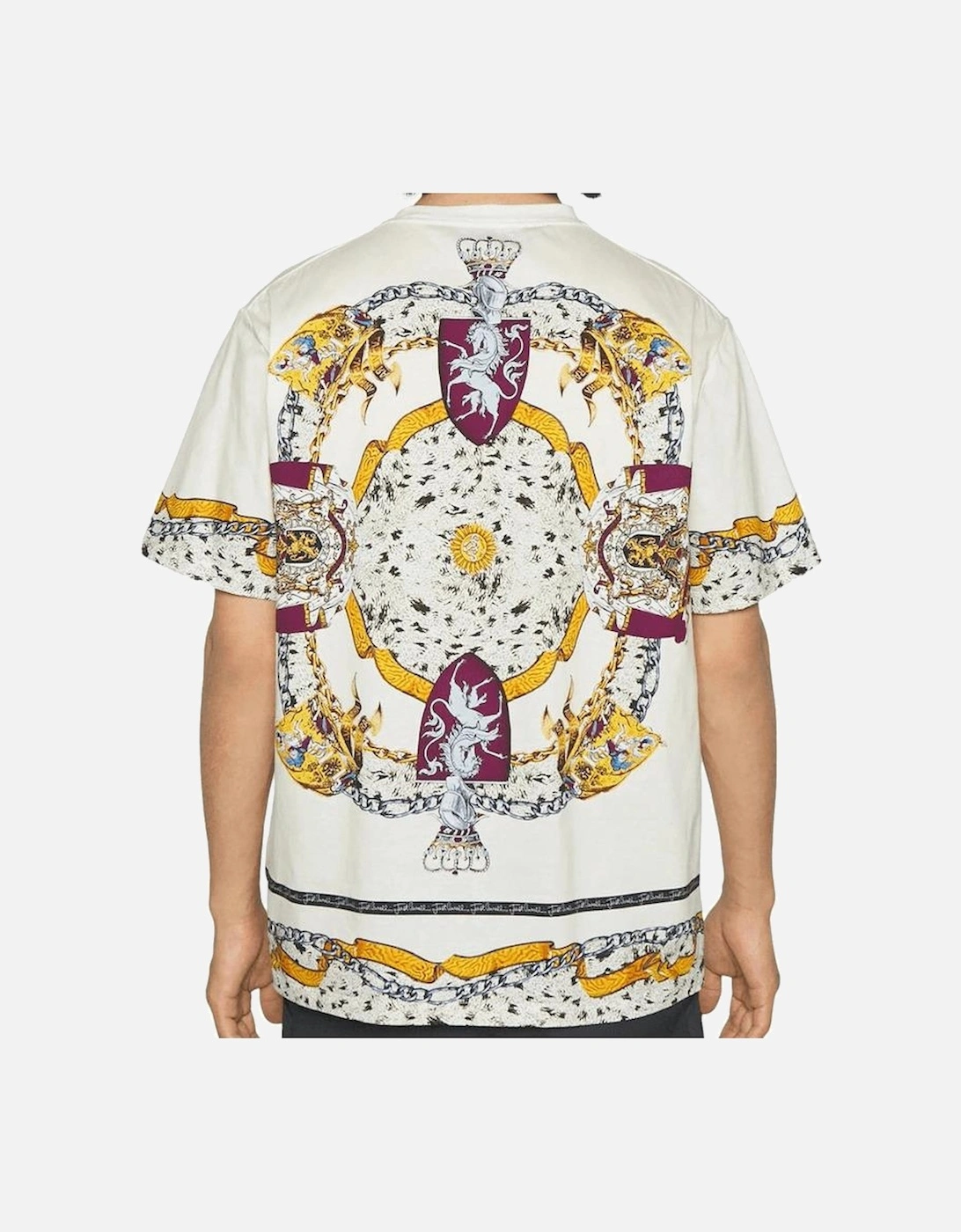 Scudetti Print Regular Fit White T-Shirt