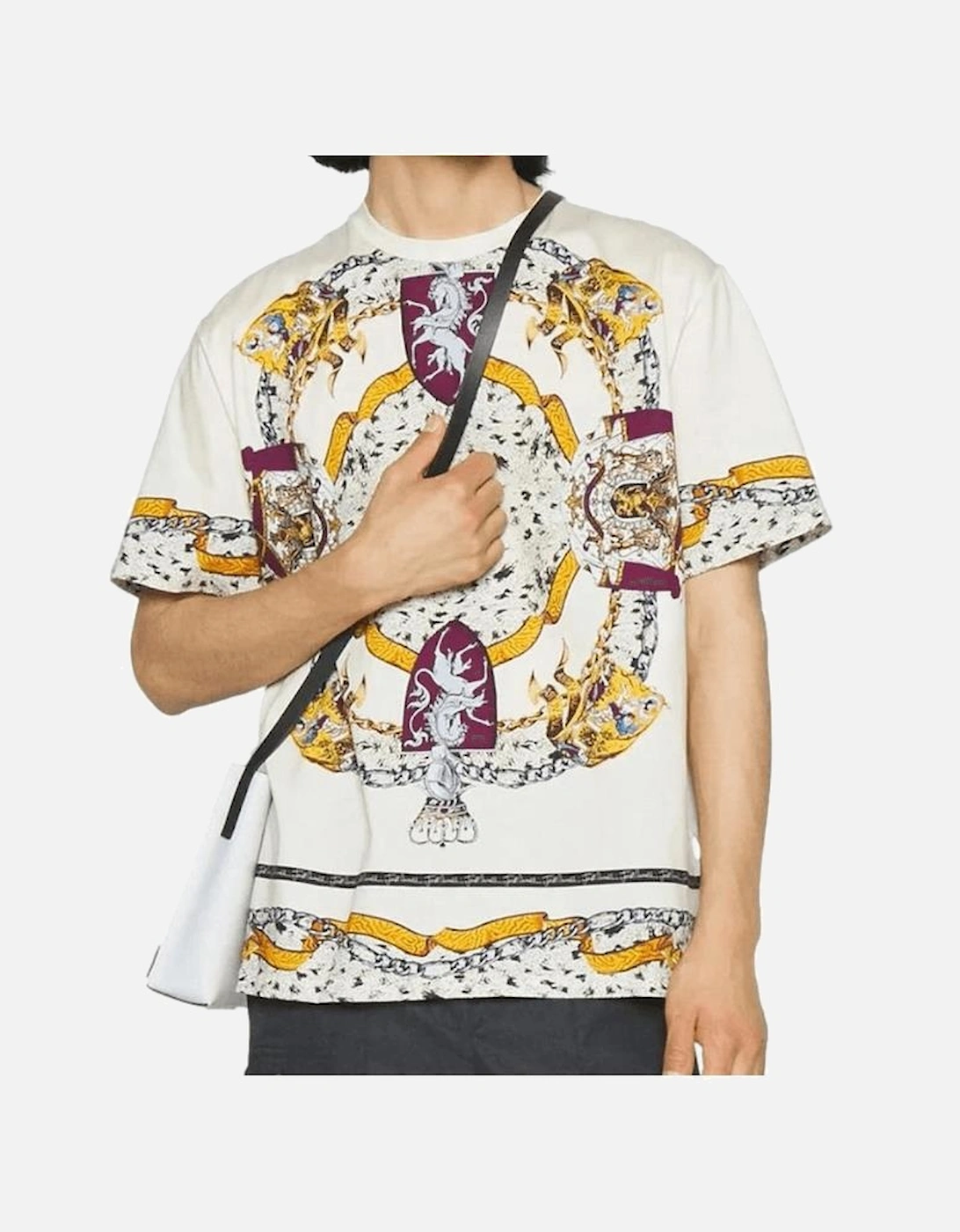 Scudetti Print Regular Fit White T-Shirt