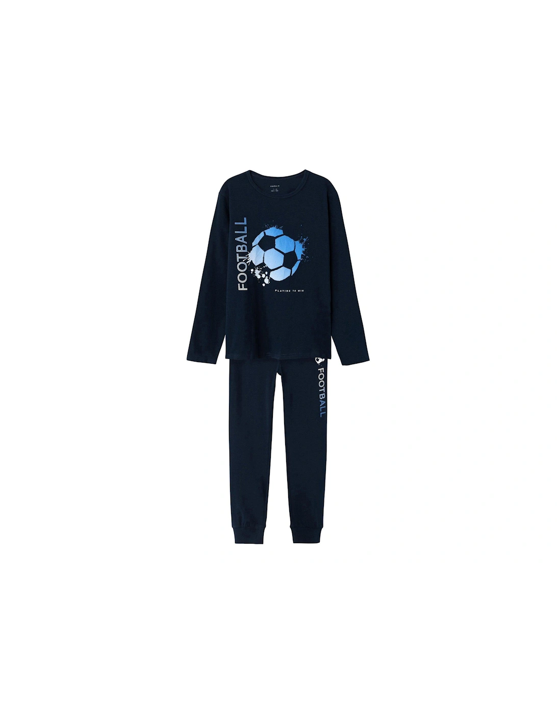 Boys Football Pyjamas - Dark Sapphire, 3 of 2
