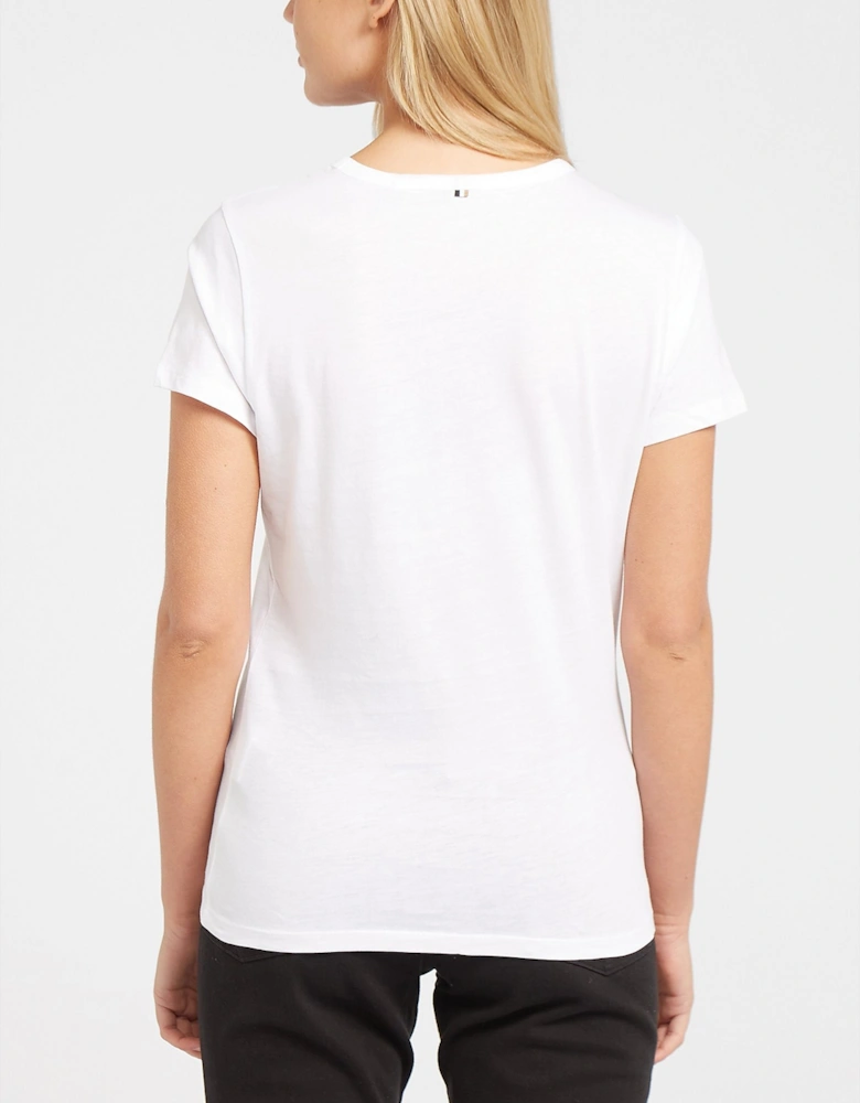 Womens Sequin Logo T-Shirt