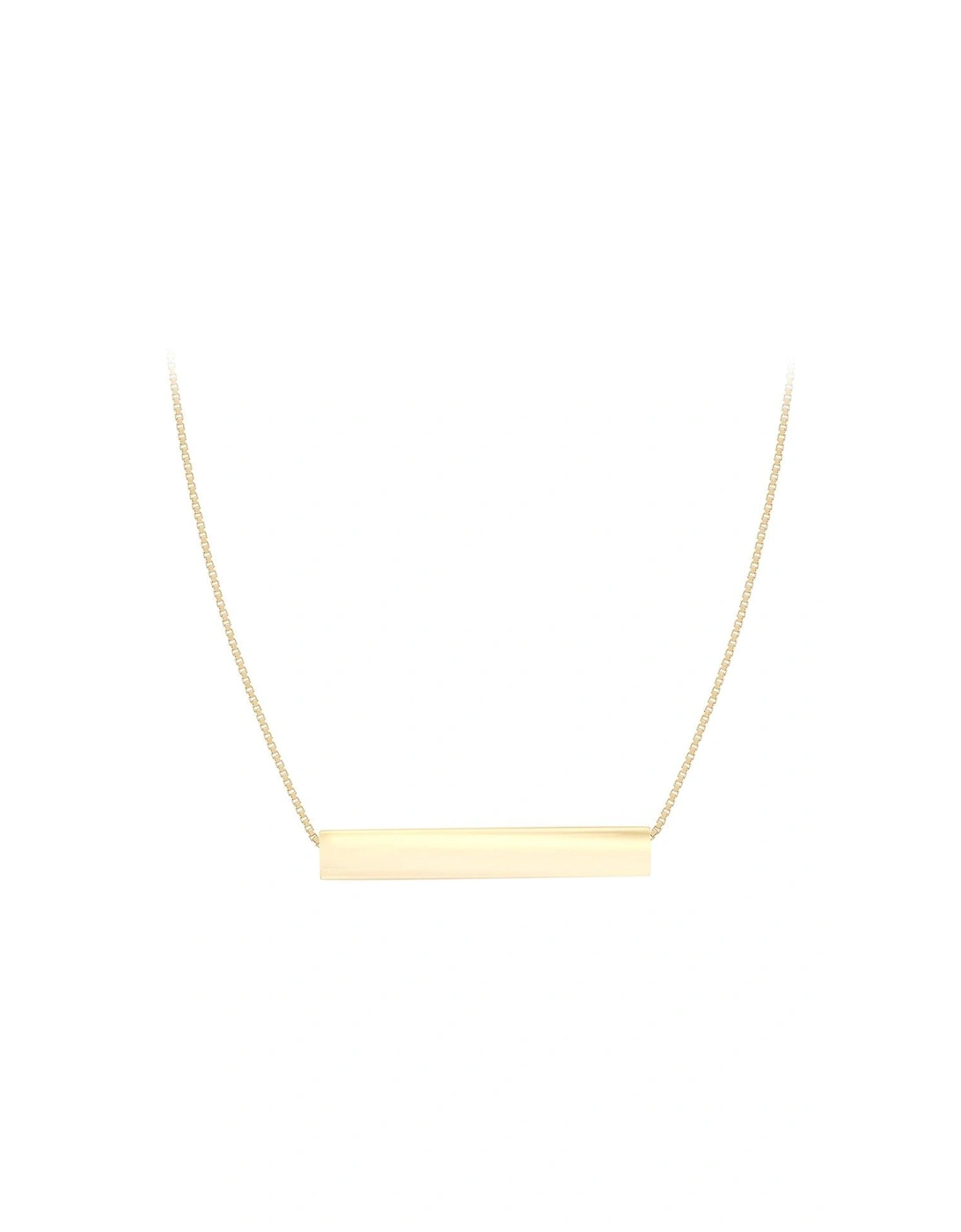 9ct Gold Horizontal Bar Adjustable Necklace, 2 of 1