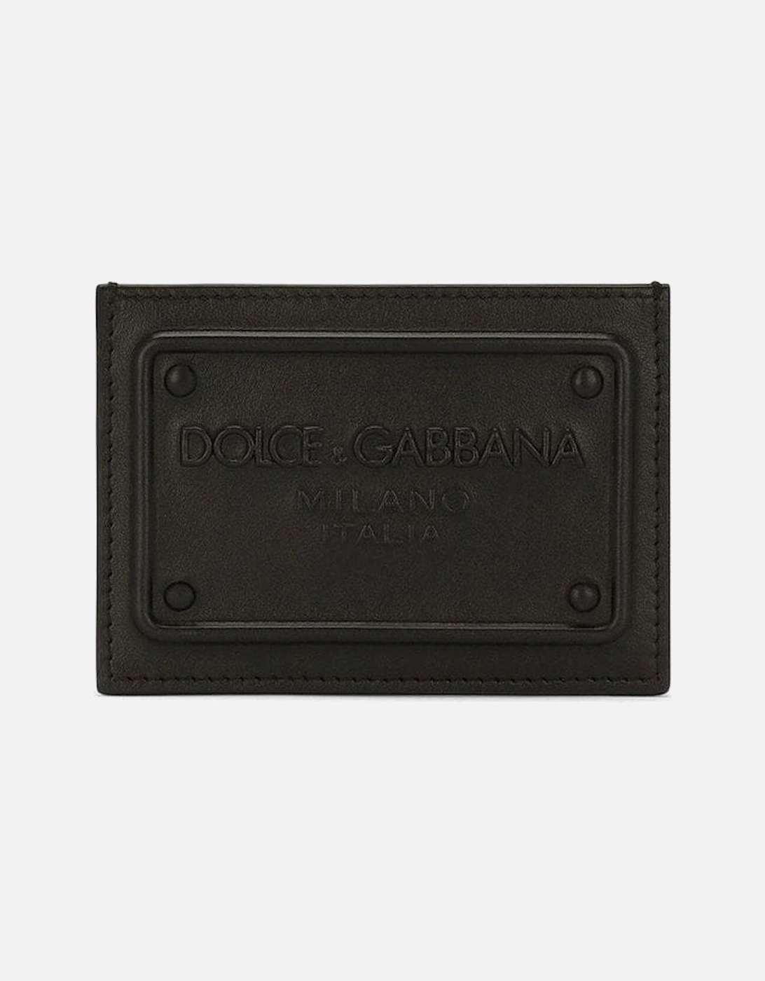 Embossed Plaque Card Case Black, 4 of 3