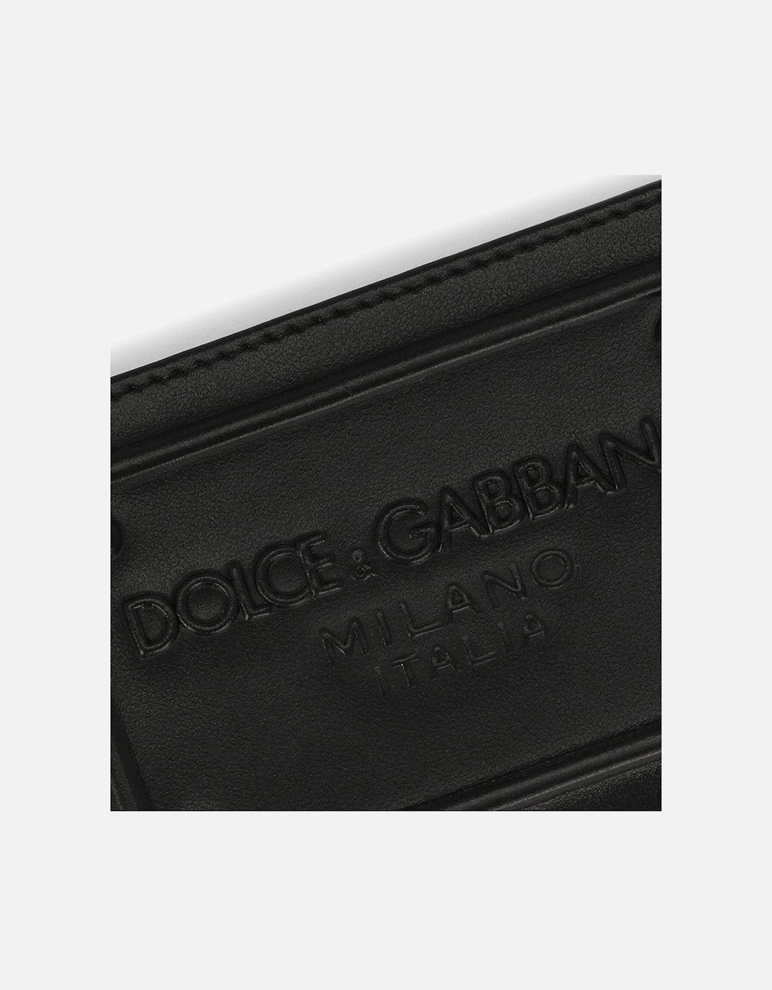 Embossed Plaque Card Case Black