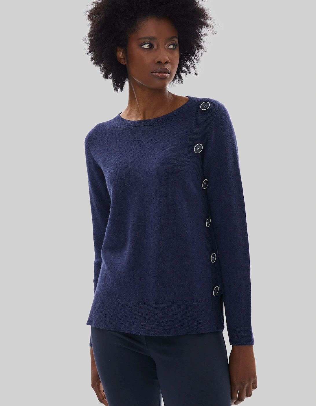 Side Button Jumper Navy, 6 of 5