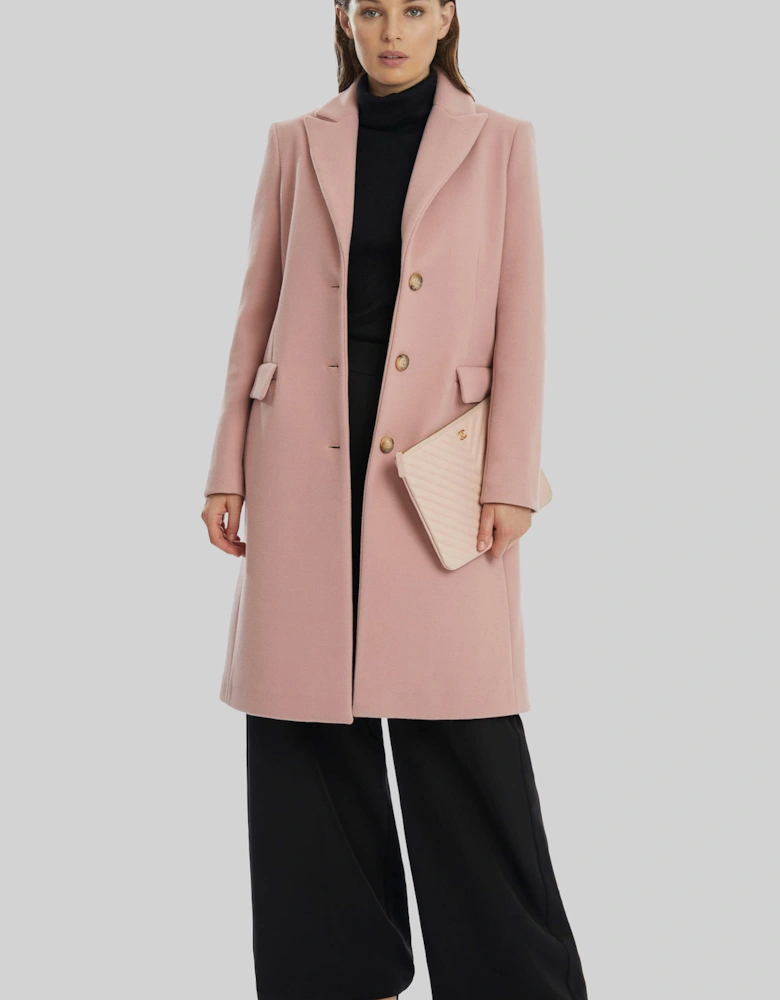 3 Button Coat Pink