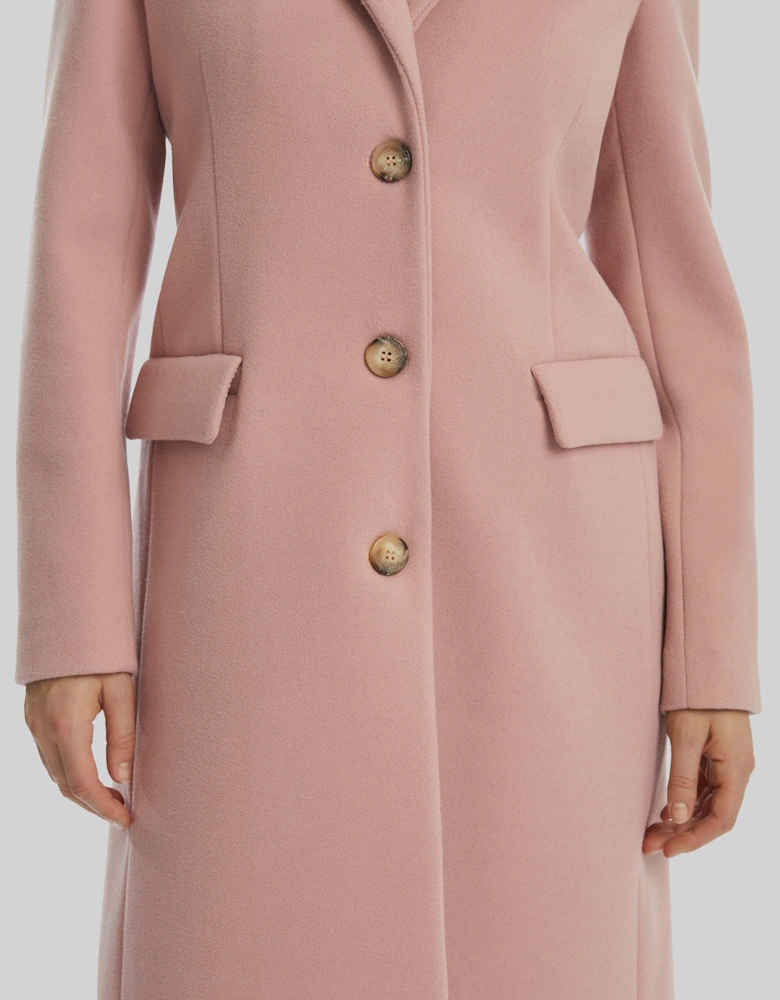 3 Button Coat Pink