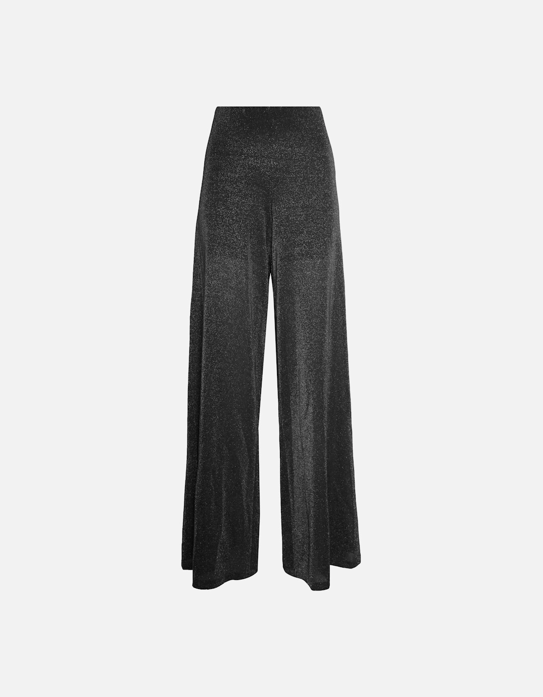 Lurex Evening  Palazzo Trousers Black