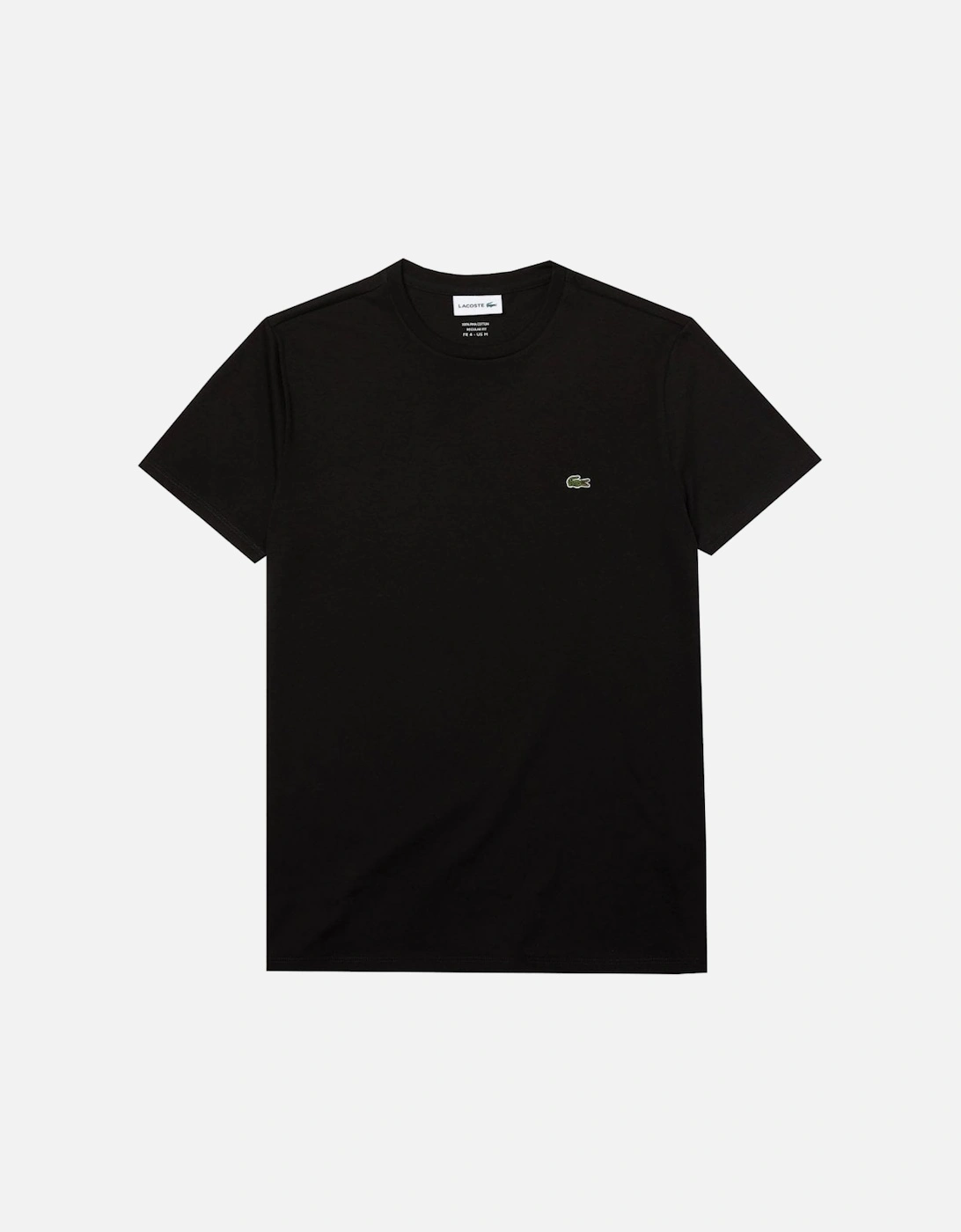 Men's Lacoste Men's Black T-shirt - Size: Regular/42