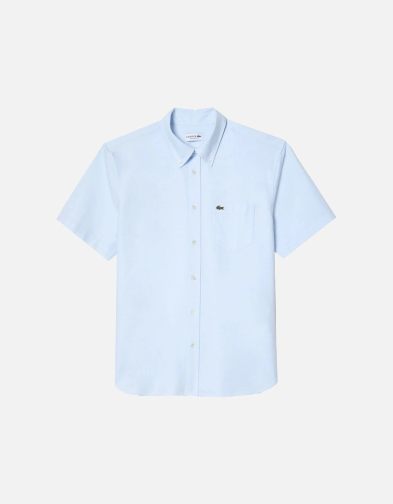 Men's Light Blue Short Sleeved Shirt