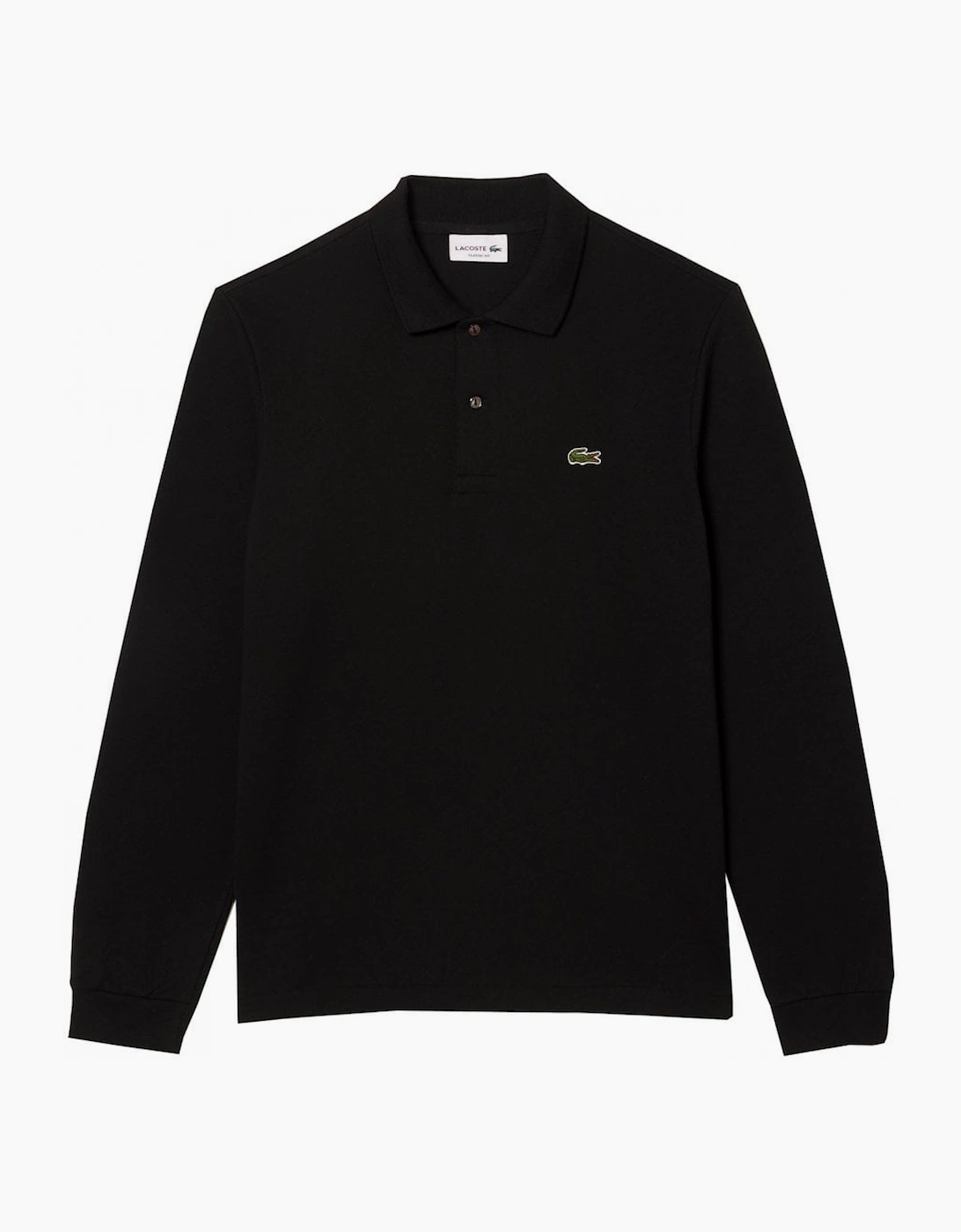 Lacoste Men's Black Long Sleeved Polo Shirt  42 Size 4