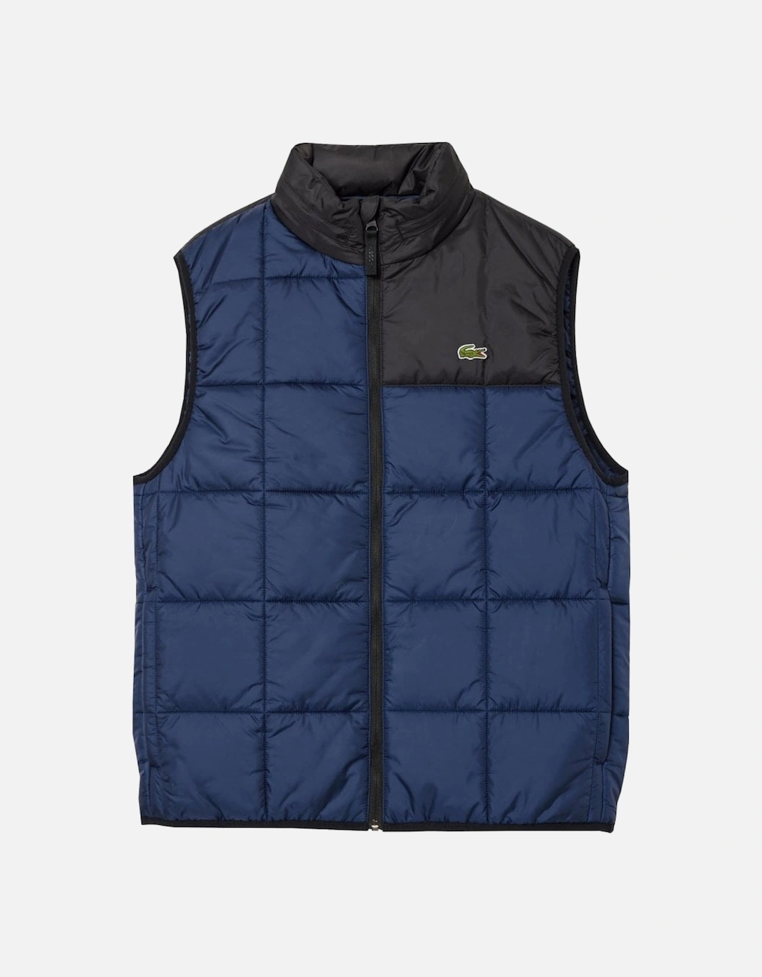 Men's Navy Blue/ Black Padded Gilet, 6 of 5